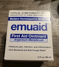 Emuaid First Aid Ointment Argentum Metallicum 2oz -EXP: 6/26