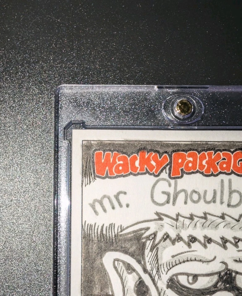 2025 Topps Wacky Packages Halloween - Boceto 1/1 - Mr. Ghoulbar - Retrato Foto 3 de 4