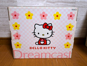 Sega Dreamcast Console Hello Kitty Skeleton Pink HKT-3000 Console *GREAT BOX*