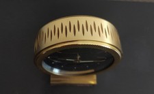 ANCIEN REVEIL DE BUREAU LANCEL 7 JEWELS VINTAGE FONCTIONNE DORE