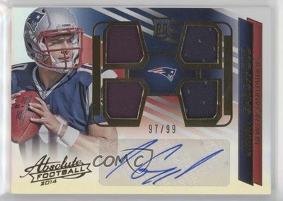 2014 Absolute Premiere Materials Autos 97/99 Jimmy Garoppolo #223 Rookie RC 3z8