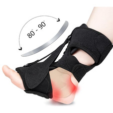 Plantar Fasciitis Night Splint Adjustable Foot Drop Ankle Brace Support Toe Pain