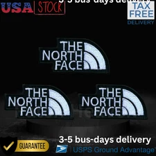 3 Pcs North face patch Black & white Embroidered Patches sew-on, iron- on