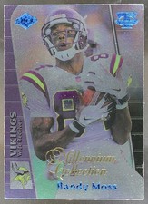 1999 Collector's Edge Triumph Randy Moss Millennium Collection Blue Vikings AT