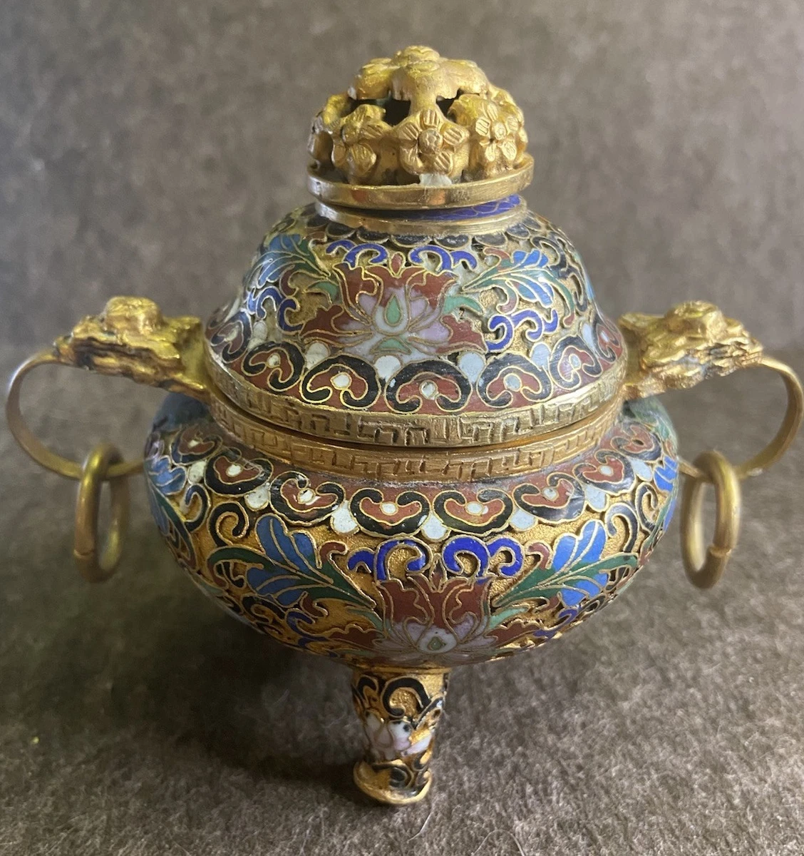 景泰蓝香炉| eBay