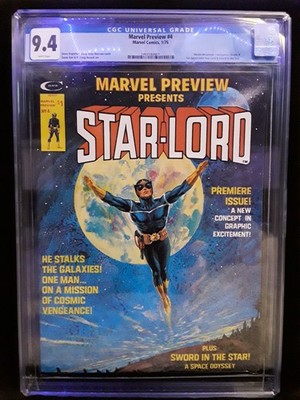 Marvel Preview # 4 1st Appearance of Star-Lord G.O.T.G CGC 9.4 NM White Pages