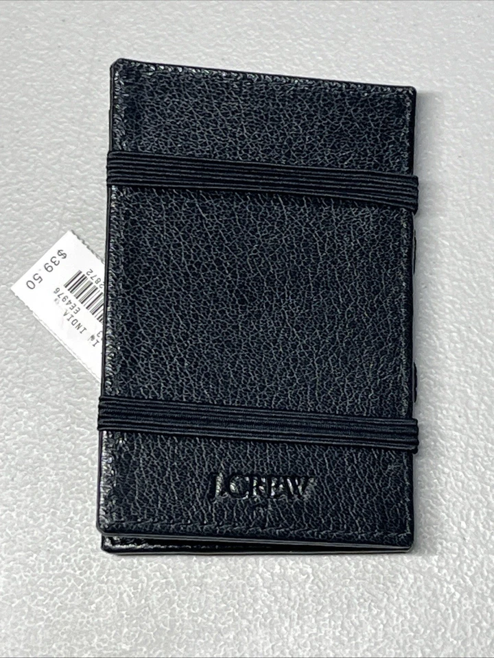 Бумажник мужской J Crew заводской шагреневая кожа черный - Изображение 3 из 4