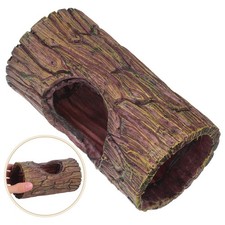Resin Bark Amphibians Hideout Reptile Hideaway Lizard Habitat Decor For Aquarium