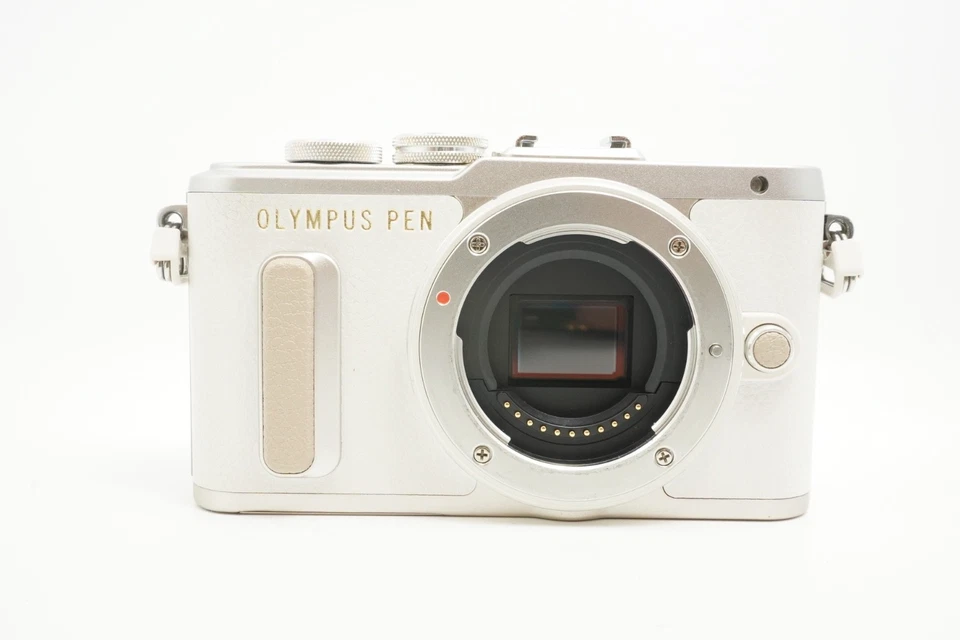 [Near MINT] Olympus PEN E-PL8 White Digital Camera w/ Charger SD Flash Japan - Image 3 of 4