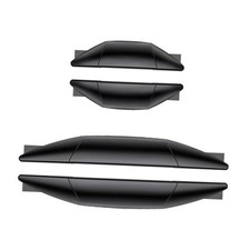 Car Door Edge Guards Protector Covers, 4PCS Car Door Side Edge Bumper Black