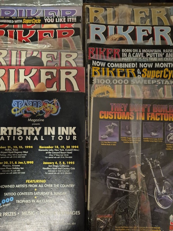  Vintage 90s Biker Magazine (lot Of 10) 