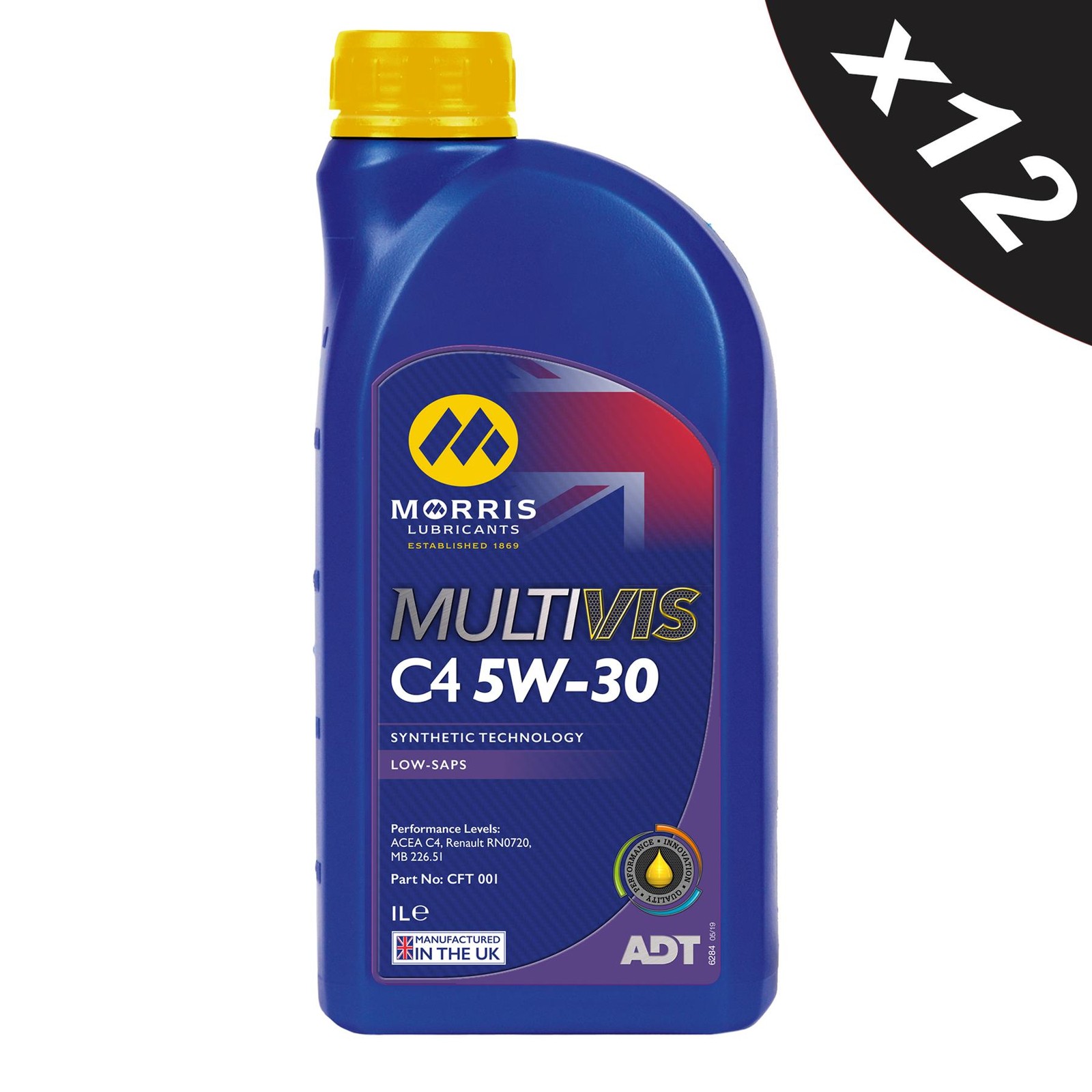 MORRIS C4 Fully Synthetic Engine Oil 5W-30 MB 226.51 Renault RN0720 12x1L