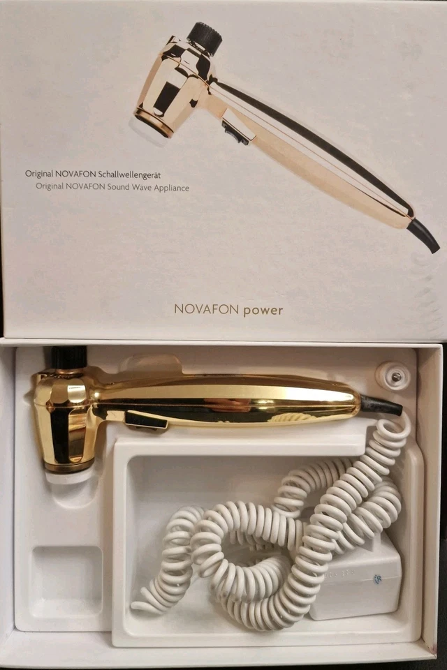 Novafon SK1 17V  Massagegerät In GOLD  Schallenwellengerät funktionsfähig - Bild 2 von 4