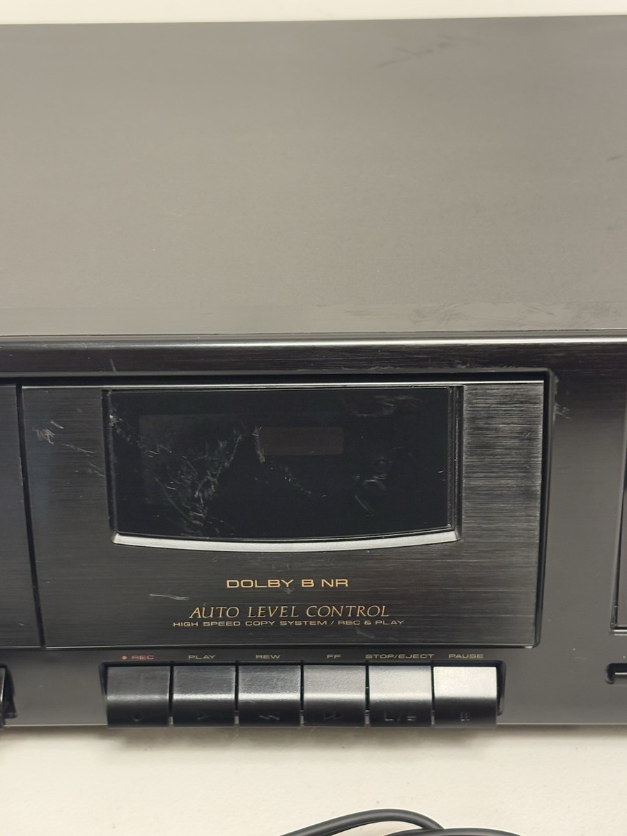 Pioneer CT-W103 Dual Double Stereo Cassette Tape Deck Tested and