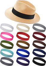 15 Pcs Hat Band Stretchable Ribbon for Panama, Western Cowboy, Straw