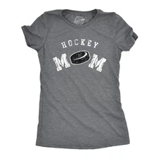 Womens Hockey Mom T Shirt Funny Cool Ice Hockey Lovers Mothers Day Gift Novelty