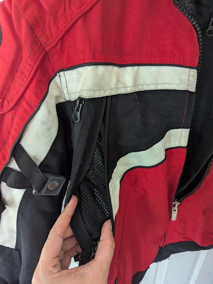 Abrigo de Invierno Joe Rocket Medio Rojo y Negro Moto de Nieve Carreras Foto 4 de 4