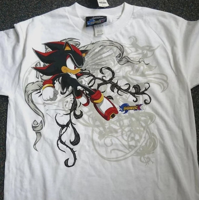 HOT NEW!!! Sonic X Shadow White Tribal UNISEX TEE T-SHIRT ALL COLOR S-5XL