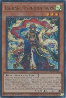 #ad *** RADIANT TYPHOON SWEN*** 1ST EDITION ULTRA RARE DOOD EN014 YUGIOH $14.95