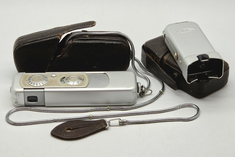 Minox III Subminiature Camera w/Flash Attachment