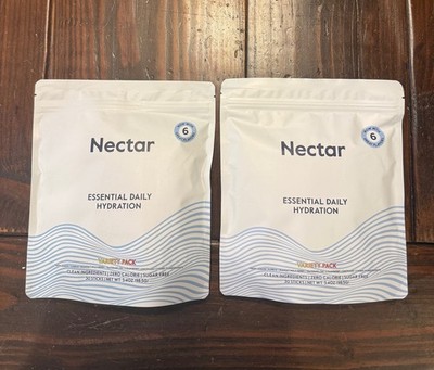 NEW Lot 2 Nectar Hydration 30 Packets Electrolytes Powder Packets Variety Pack