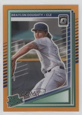 2025 Panini Donruss Optic Rated Prospects Orange Prizm /199 Braylon Doughty 11sc