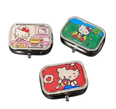 Kitty Melody Miffy Pill Box Organizer Case Medicine Vitamin Candy mini Container