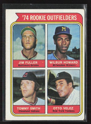 #ad 1974 Topps Jim Fuller Wilbur Howard Tommy Smith Otto Velez #606 $1.99