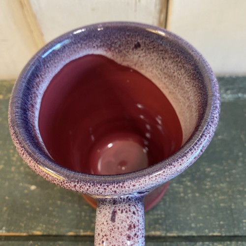 Deneen Pottery Mug Apple Tree Lane Bed & Breakfast Waupaca WI Purple Drip Glaze - Picture 5 of 7