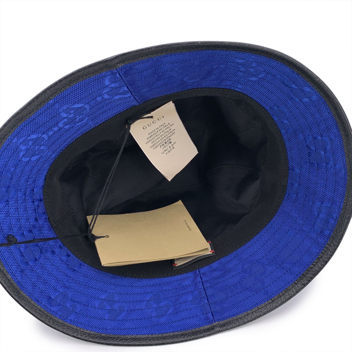Authentic Gucci Blue Monogram Nylon Off The Grid Unisex 