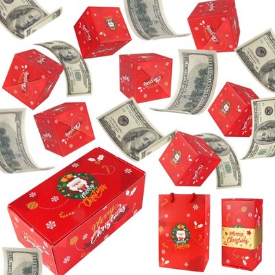 Surprise Gift Box Explosion Money Box 12 Bounces Folding Christmas Bouncing