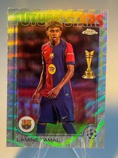 2024-25 Topps Chrome UEFA Lamine Yamal #27 Future Stars Wave Refractor
