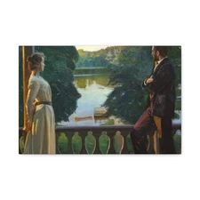 Richard Bergh (1858–1919) Nordic summer's evening 1899-1900 - Canvas Wall Art