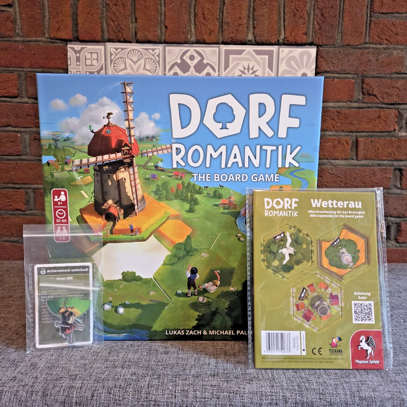 Dorfromantik: The Board Game with 2 x Promo MIni Expansions - 100% Complete