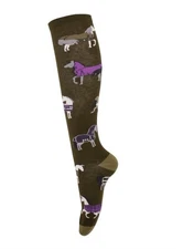 Four White Socks |Deep Depths Blankets |Equestrian Knee High Boot Socks NWT