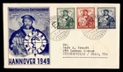DR WHO 1949 GERMANY FDC HANNOVER EXPORT FAIR COMBO M72380