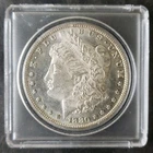 1880 S $1 Morgan Silver Dollar in a Plastic Holder