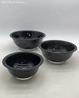 Vintage Pyrex Black Mixing Bowl Set 3 Piece 351 352 353 1L 1.5L 2.5L