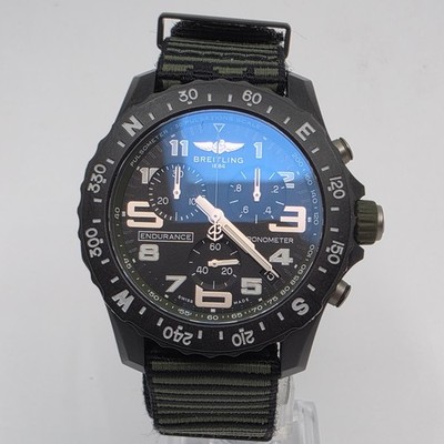 Breitling Endurance Pro Black Dial Rubber Strap 44mm Men's Watch X82310
