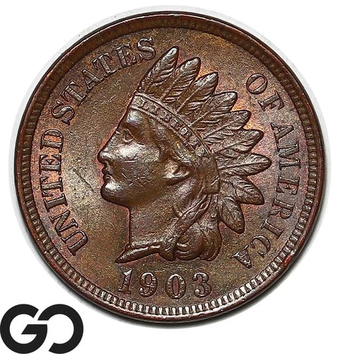 1903 Indian Head Cent Penny, Nice Choice BU++