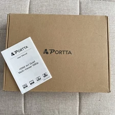 PORTTA HDMI Multiviewer Switch 4x1, HDMI Quad Multi-Viewer Seamless Switcher