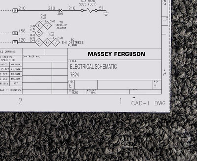 MASSEY FERGUSON TRACTOR 7624 Electrical Wiring Diagram Manual