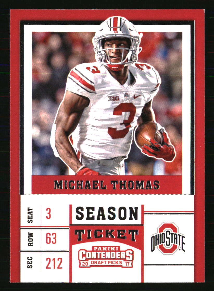 Michael Thomas 2017 Panini Contenders Draft Picks #77 FOOTBALL Card