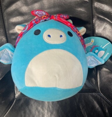 Tatiana der Drache mit Stirnband Squishmallows 7,5 Zoll Plüsch Brandneu mit Etikett