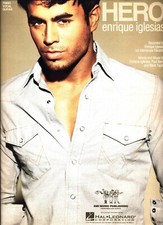 ENRIQUE IGLESIAS HERO SPARTITI PIANOFORTE/VOCE/CHITARRA CON ACCORDI NUOVO IN OFFERTA