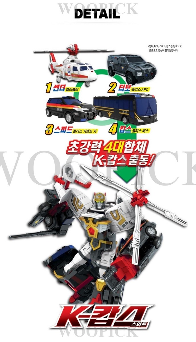 Hello Carbot ALL-STAR K-COPS & TRUE SWAT Set Transformer Robot