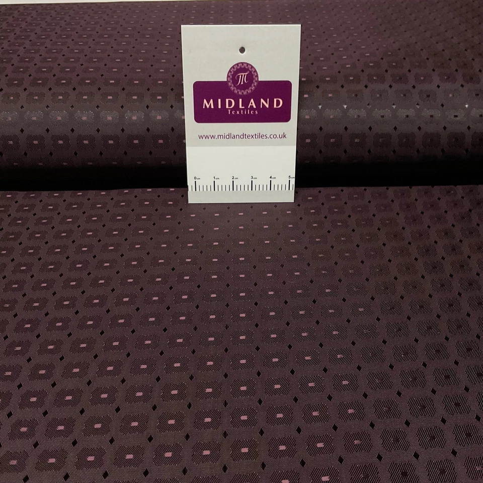 Piel Oscura Dobby Italiana Elegante Viscosa Acetato Forro Lujosa Tela M1866-1 Foto 2 de 4