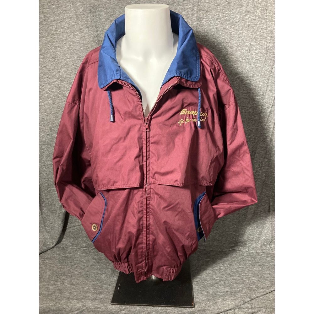 Vintage Hartwell Viasport Snap On Tools Mens Jacket L Full Zip Double Vented Pockets