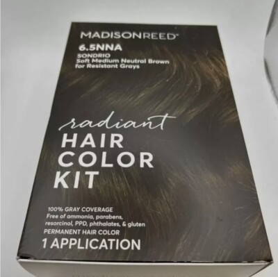 Madison Reed 6.5NNA Radiant Hair Color Kit Sondrio Soft Medium Neutral Brown New
