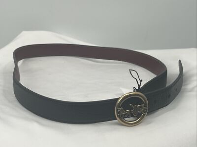 COACH Horse and Carriage Buckle Belt Black size M Coach Horse and Carriage SIGNATURE BUCKLE BELT Black F78181  main image 2
